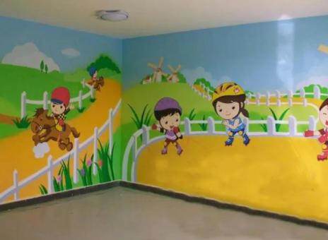 镇康幼儿园墙体彩绘制作流程及注意事项